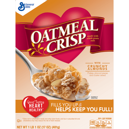 Oatmeal Crisp with Crunchy Almond Cereal, 17 oz