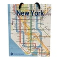 thumbnail image 3 of New York Gift Bag - Glossy Paper Subway Gift Bags 8x10x4.5 (WxHxD), Official MTA Logo and Map, 3 of 4
