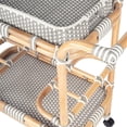 thumbnail image 5 of Beaumont Lane PU Rattan Multi-Color Bar Cart Rectangular 34.5"x16.5"x33" Unassembled, 5 of 13