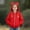 Red, variant on Kilaqueen Full Zip Up Hoodies for Kids Trendy Cute Cat Ear Hoodie Jackets Boys Girls Long Sleeve Casual Sports Plain Zipper Hooded Outwear Fall Outfits
