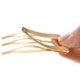 thumbnail image 4 of Pinzas para el pelo HUOGUO, cierre metálico de doble agarre, 24 piezas, KC Gold, 4 of 5
