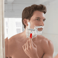 thumbnail image 2 of Long Handle Butterfly Open Safety Razor For Men Women Shave + 5 Double Edge Shaving Blades Red, 2 of 6