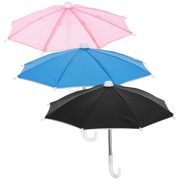 HONMEET Cell Phone Sun Umbrella Pink Cloth 3Pcs Diy