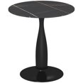 thumbnail image 1 of HOMCOM Dining Table Round Kitchen Table w/ Faux Marbled Top for Dining Room, 1 of 10