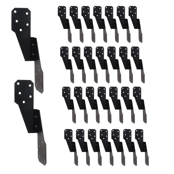 30 Pack Heavy Duty Hurricane Ties -Coated, Hurricane Straps Trusses/Rafters Ties, Tie Brackets Joist Hangers
