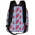 thumbnail image 3 of Lsque Cartoon Lobsters 2 Pattern Backpack – School Travel Canvas Daypack with Ergonomic Padded Straps, Multiple Compartments & Leather Handle, 3 of 5