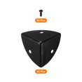 thumbnail image 3 of Uxcell 20 Pack Decorative Box Corner Cover, 28mm Metal Edge Guard, Furniture Corner Edges Protector with Screws, Black, 3 of 6