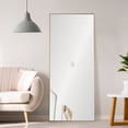 thumbnail image 1 of Portland Rectangular Leaning Mirror with Gold Frame, 1 of 1
