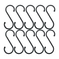 thumbnail image 2 of Unatoiry 10pcs/set Crochets S Pratiques et Résistants Petits pour Accrocher des Crochets S Heavy Duty Crochets en Forme de S Noir Crochets Outils en Forme de S Noir 1Set, 2 of 6