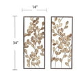 thumbnail image 6 of SEI Furniture Binet Metal Wall Decors in Dark Gold/Bronze (Set of 2), 6 of 6
