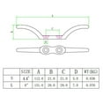 thumbnail image 3 of 2PCS Flagpole Cleat Hook Flagpole Rope Cleat Hook Multipurpose Durable Stainless Steel Flagpole Accessories, 3 of 7