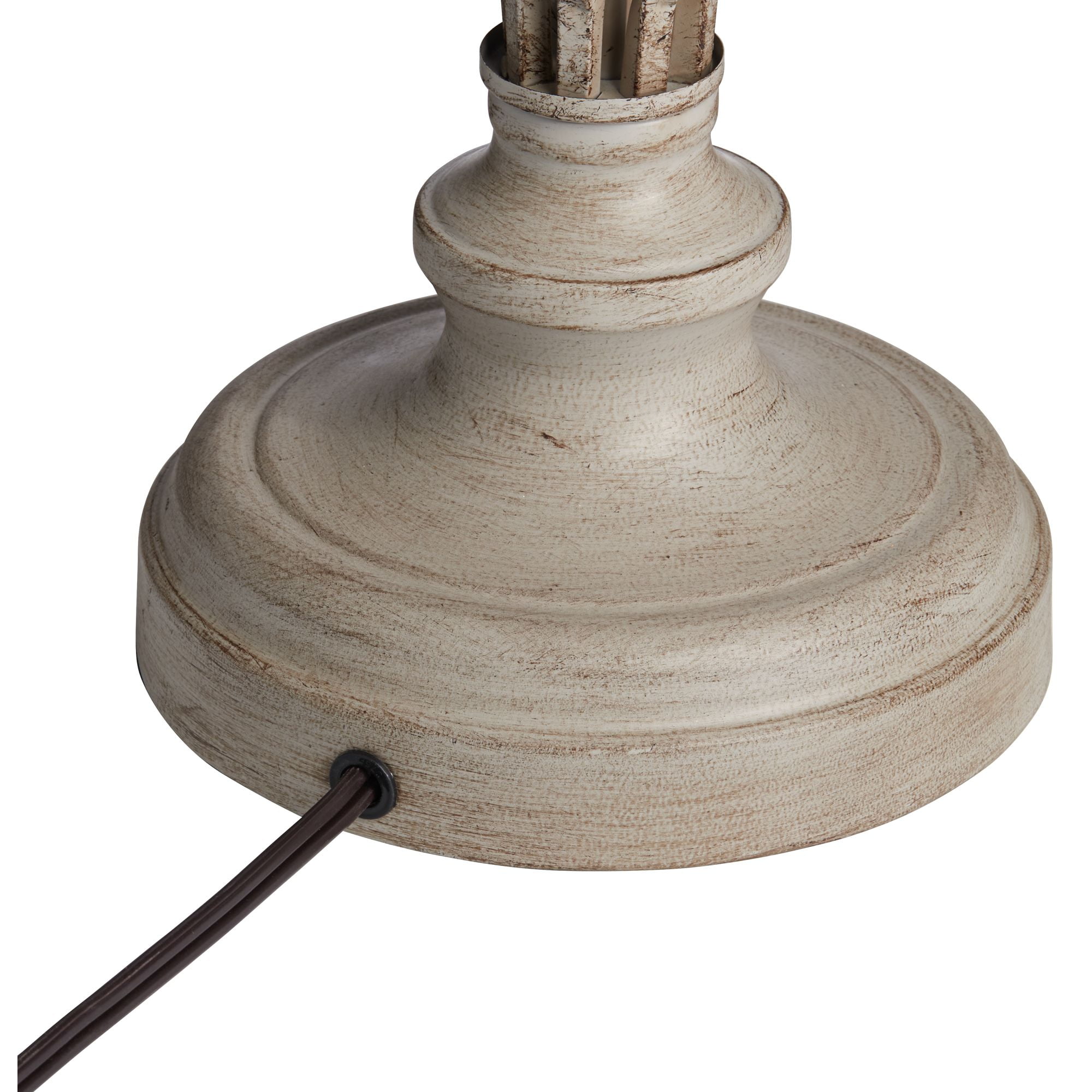 Franklin Iron Works Annie Modern Coastal Table Lamps 28" Tall Set of 2 Weathered Sand Iron Cream Tapered Drum Shade for Bedroom Living Room Bedside