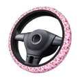 thumbnail image 4 of Fotbe Breast Cancer Ribbons Awareness Steering Wheel Cover Universal 15 in Car Accessories for Men Women,Steering Wheel Protector Comfortable Protective Case for SUV Sedan Decor, 4 of 8