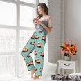 thumbnail image 4 of Uemuo Fox Pattern Women's Wide Leg Palazzo Lounge Pants with Pockets Light Weight Loose Comfy Casual Pajama Pants-X-Large, 4 of 9