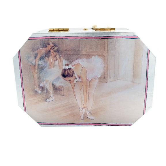 Ballerina Jewelry Music Box-Wooden Material (Wood)