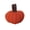 Oreange Red, variant on Halloween Hand-Knitted Pumpkin Ornament, Terracotta 2in, Cute Fall Window Farmhouse Mantel Decor