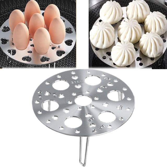 Egg Steamer Rack Stainless Trivet Foldable Steaming Basket Pot Holder Vegetable Steamer Plate For Steaming Kitchen Tool