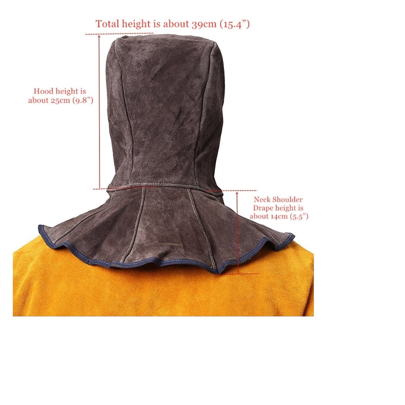Professional Welding Hood Leather Weld Cap Spark Flame Retardant For Welder Helmet,Face Mask Shawl ,Great Choice