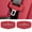 Red, variant on Car Seat Belt Buckle Protective Cover Silicone Cover Interior Modification