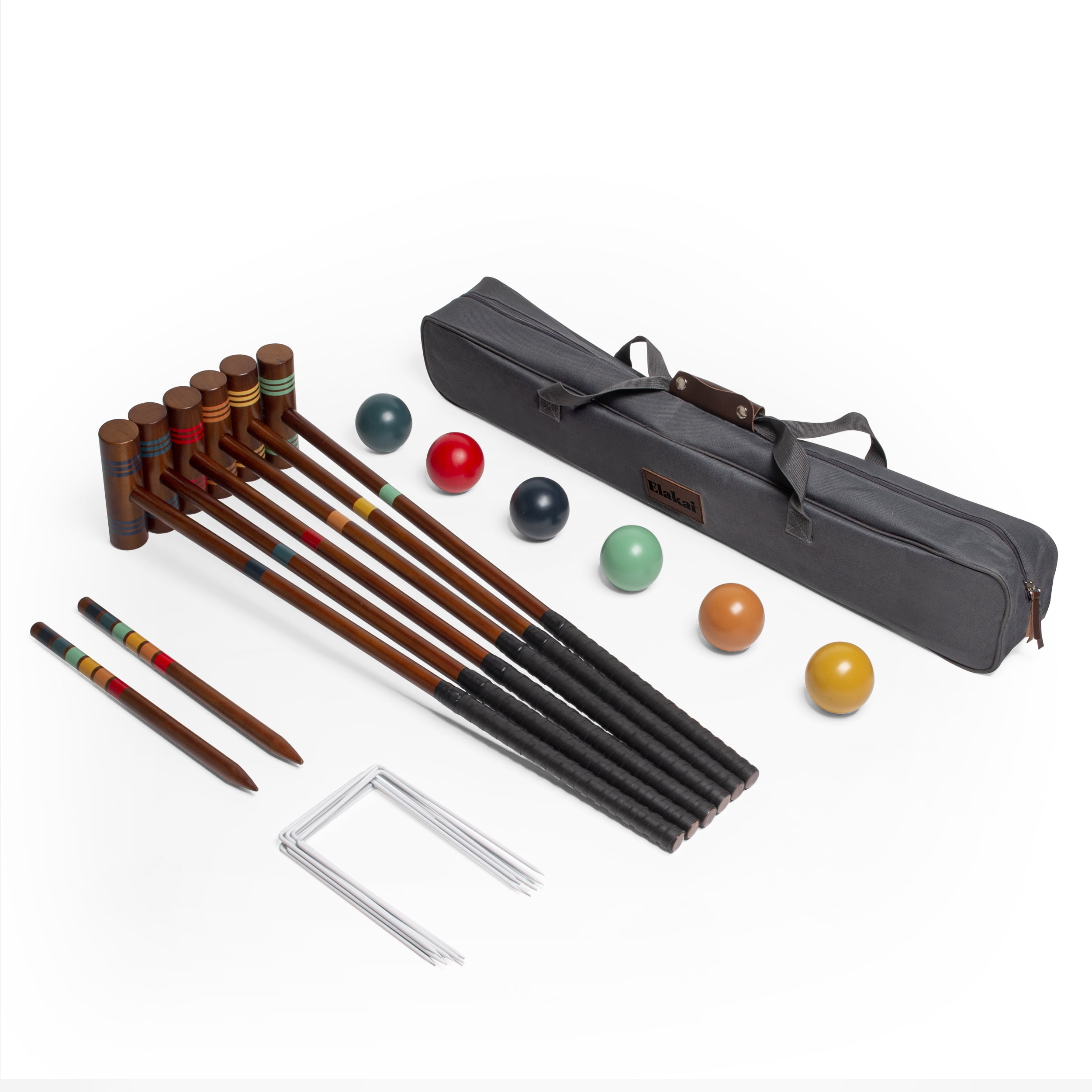 GoSports, Croquet Set, Premium Hardwood, Multicolor - Walmart.com