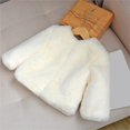 thumbnail image 2 of Generic Kids Coat Winter Baby Girls Autumn Winter Coats Jacket Thick Warm Outwear Clothes 2024 for Fashion Simplicity Cozy Casual (5-6 Years,White), 2 of 6