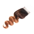 thumbnail image 4 of Ombre 4 30 Body Wave Swiss Closure Remy Human Hair 4''x4'' Free Part 10", 4 of 6
