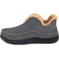 thumbnail image 4 of Wishcotton Men's Moccasin Bootie Slippers with Faux Wool Lined House Shoes, 4 of 6