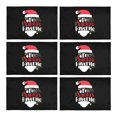 thumbnail image 2 of MKHERT Funny Christmas Quote I Am Santas's Favorite Placemats Table Mats for Dining Room Kitchen Table Decoration 12x18 inch,Set of 6, 2 of 4