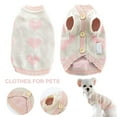 thumbnail image 3 of Eoperou Pet Sweater Love-heart Pattern Dress-up Adorable Pet Dogs Cats Knitwear Cardigan Outfit for Teddy, 3 of 8