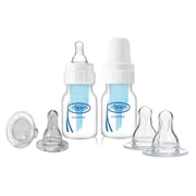Dr. Brown's 2 Ounce Polypropylene Bottles with Replacement Preemie & Level 1 Nipples