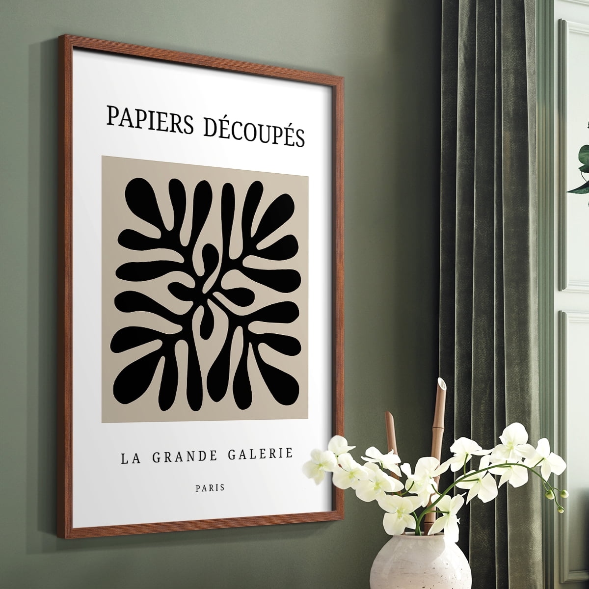 Matisse CCCXCIII in Brown Solid Wood 8 x 10 Framed Print