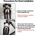 thumbnail image 4 of Workamou Aluminum alloy Bicycle Front Rack, Black, 4 of 7