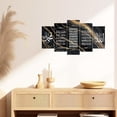 thumbnail image 4 of ZHONGYUTONG Islamic Wall Art 5 Pieces Arabic Calligraphy Poster Ayatul Kursi Canvas Pictures Prints Islamic Art Eid Decor Framed Muslims Islamic Gifts (10x16inx2pcs 10x20inx2pcs 10x24inx1pcs), 4 of 4