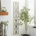 thumbnail image 2 of DecMode Multi Colored Wood Arabesque Scroll Wall Decor (2 Count), 2 of 10