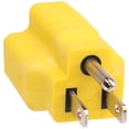 thumbnail image 6 of 110V Regular Wall Outlet Adapter, 15 Amp to 20 Amp T-Blade - 3 in 1 Female, Window AC, Yellow, 6 of 6