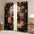 thumbnail image 2 of Homewish 3D Rustic Bee Blackout Curtains Set of 2 (52x84 Each) for Adult, Vintage Western Flower Floral Window Curtains, Cartoon Animal Curtains and Drapes, Blackout Curtains Bedroom Decor, 2 of 6