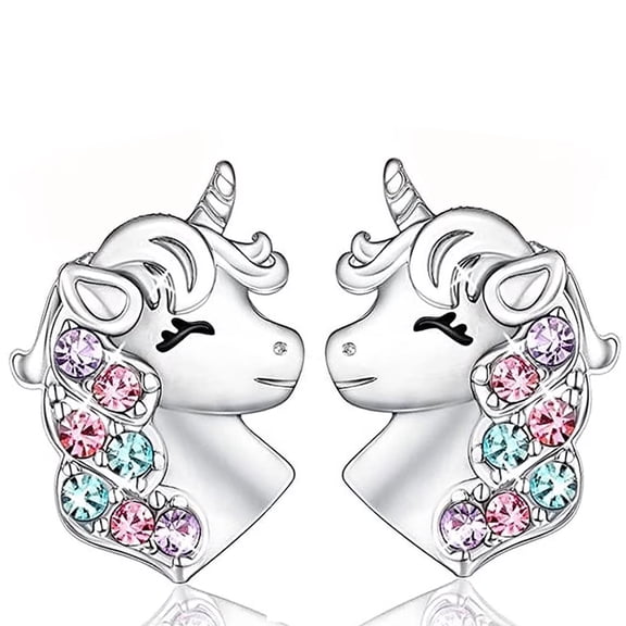 Sherry Silver Stud Earrings, Hypoallergenic Earrings, Lovely Gifts for Birthday Party