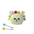 thumbnail image 2 of Crab Fruit Fork Jar Non Slip, Gaqring Cute Ceramic Dessert Pick Holder with 8 Stainless Steel Forks, Colorful Kitchen Decor for Cake Fruit Snacks Party Gift, Green, 2 of 6