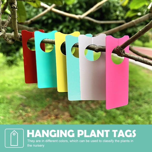 Beaupretty 500Pcs Hanging Plastic Plant Name Tags for Garden Use and Plant Distinguish Labels