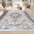 thumbnail image 1 of Vintage Area Rug x Washable Living Room Rug Indoor Print Accent Rugs for Bedroom Distressed Thin Throw Rugs Carpet for Living Room Kitchen Entryway, 1 of 7