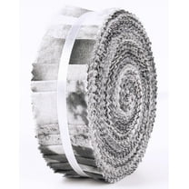 Soimoi 40Pcs Tie Dye Print Precut Fabrics Strips Roll Up 1.5x42inches Cotton Jelly Rolls For Quilting - Black