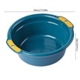 thumbnail image 2 of Navy L Heavy Duty Plastic Basin Double-Handled Multipurpose Washbasin With Textured Grips Stackable And Spacious Design For Household And Laundry Use 13.39X9.45X4.33In 0.375Lb, 2 of 7