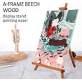 thumbnail image 4 of Falling in Art 25" Beechwood Tabletop Easel, A-Frame Display Stand for Painting, Canvas, Photos, and Signs, 4 of 8