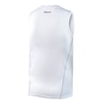 thumbnail image 2 of RunFlyte Men's Basics Light Compression Tank Top - Training - Moisture Wicking White/Black f1214-wwk, 2 of 4