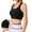 Black_001, variant on Women ' S Sports Bra Wirefree Racer Back Supportive Training Wirefree Yoga Workout Bra for Workout Gym Black S