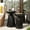 Black, variant on Circular Table - Pedestal Base for Stability - Study Room End / Aids in Study Environment