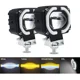 thumbnail image 2 of Par Faro Led Cuadrad Ojos Ángel Exploradoras Para Moto Auto, 2 of 8