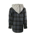 thumbnail image 2 of Gioberti Kids and Boys 100% Cotton Removable Hoodie Plaid Checkered Flannel Shirt, 2 of 5