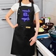 thumbnail image 2 of 2 Pack Adjustable Bib Apron with Neon Text Design " manacita NEEDS a margina " - Stylish Cooking Apron for Men & Women with 2 Pockets, 2 of 5
