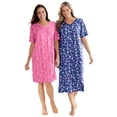 thumbnail image 5 of Dreams & Co. Plus Size Print Sleepshirt, 5 of 6